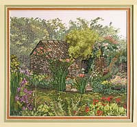 Giardino con capanna