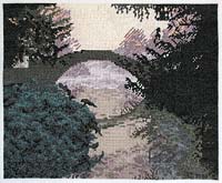 Giardino con ponte