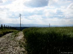 paesaggio con nuvole chiare