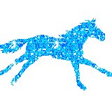 cavallo gif blu brillante