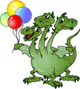 gif drago tre teste