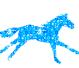 cavallo gif blu brillante