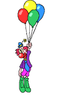 pagliaccio con palloncini