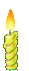mini candela gialla