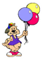 orso con palloncini
