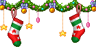 decori natale calze appese