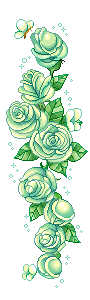 fiori verdi cascata