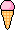 gelato cono rosa
