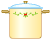 pentola cucina gialla