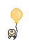 mini gif kao con palloncini