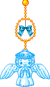 pendente angioletto blu