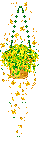 pendente cesto di fiori
