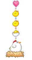 pendente gallina e pulcini