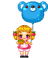 mini dolls con palloncino
