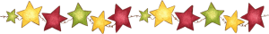 festone di stelle natalizie